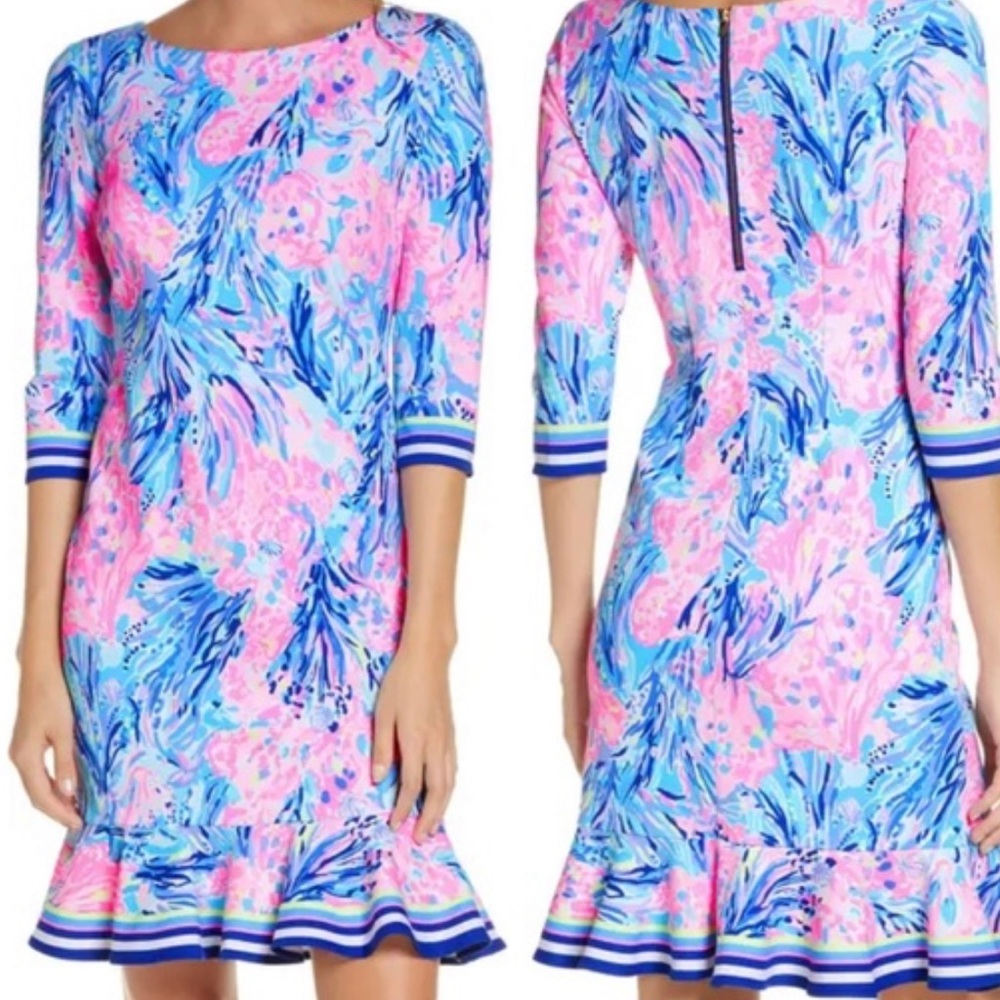 Lilly Pulitzer Reem flounce dress small new with tag retails for $198 - Picture 2 of 4